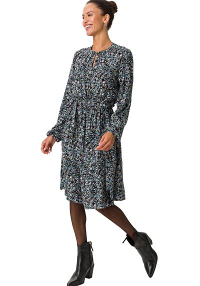 Платье с принтом zero Crêpe-Kleid mit Blumenprint