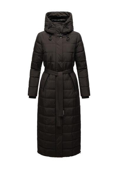 Стеганое пальто, удлиненное зимнее пальто со съемным воротником из искусственного меха.