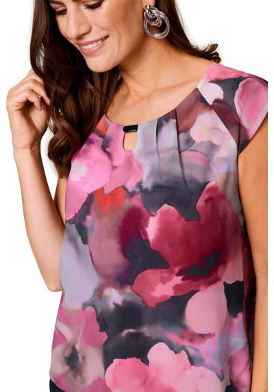 Топ-рубашка Shirttop mit Blüten-Print