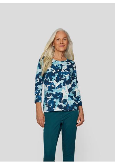Рубашка с принтом Damen 3/4-Arm-Shirt mit modernem Muster