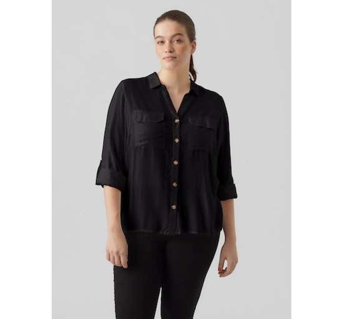 Рубашка-блузка VMBUMPY L/S SHIRT NEW CURVE GA NOOS