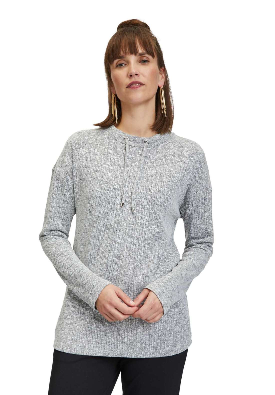 толстовка Sweatshirt mit Stehkragen