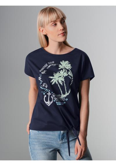 футболка TRIGEMA T-Shirt mit modischem Knoten