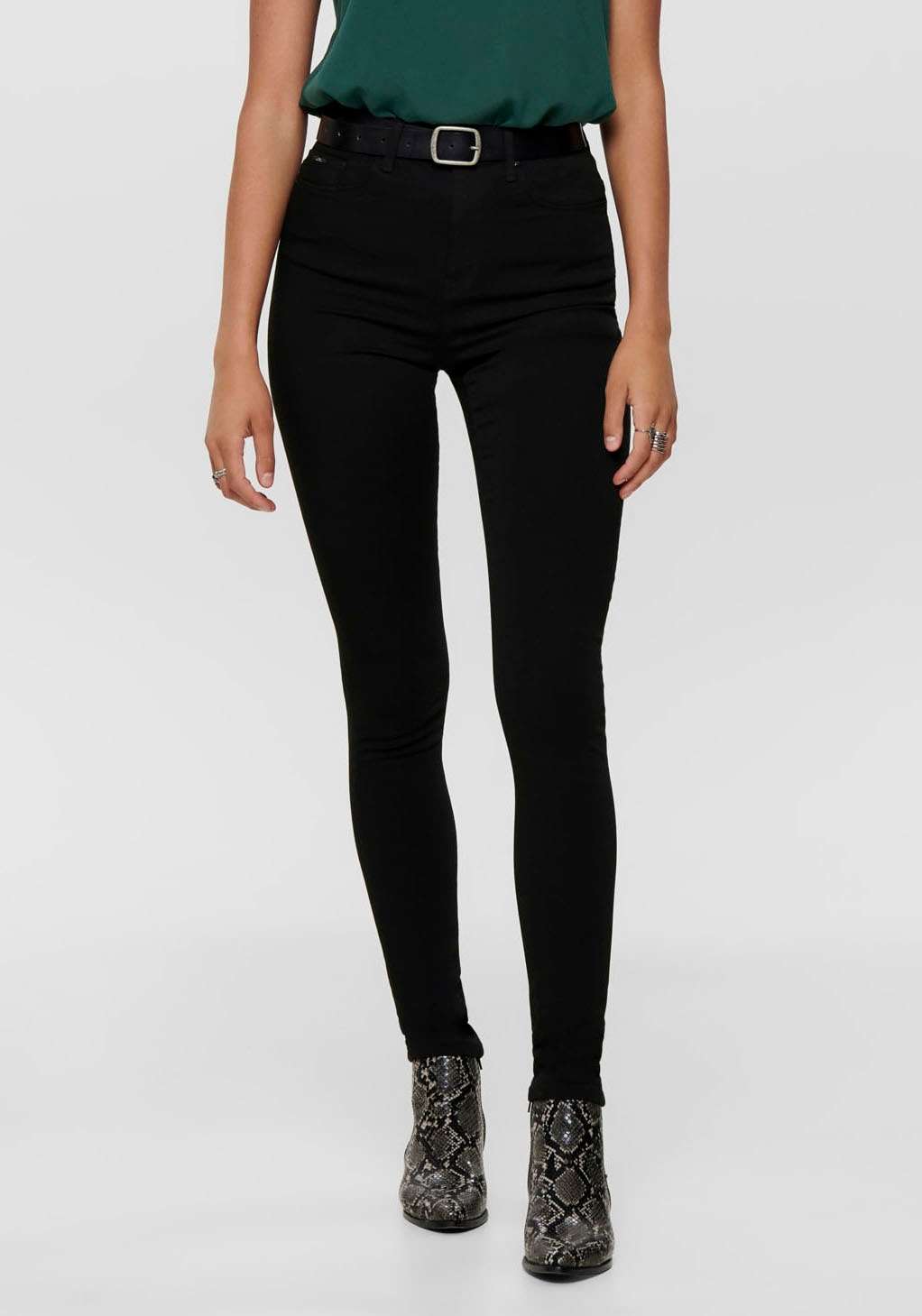 Джинсы скинни ONLFOREVER BLACK LIFE HW SK SOO796C NOOS