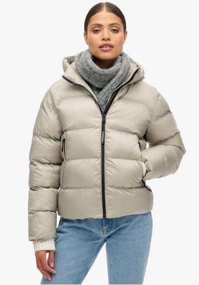 Стеганая куртка с капюшоном HOODED LUXE SPORTS PUFFER