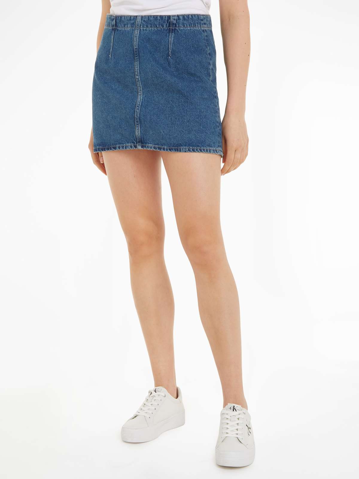 Джинсовая юбка DARTED DENIM SKIRT