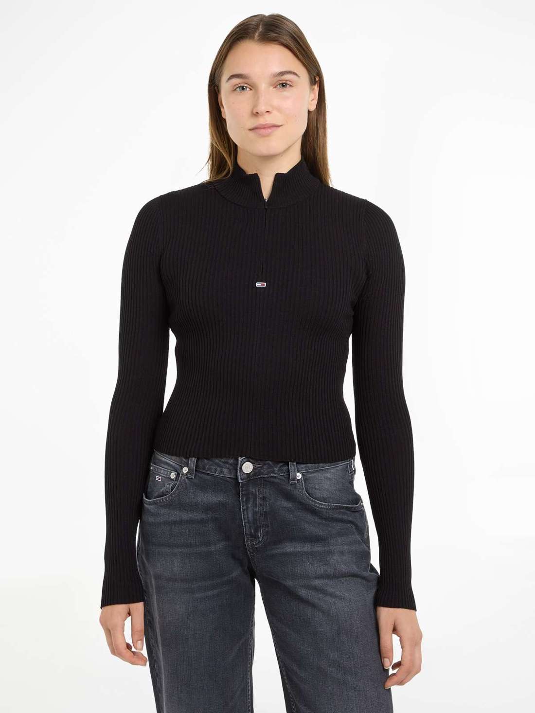 Тройер с короткой молнией. TJW 1/4 ZIP TECHNICAL RIB