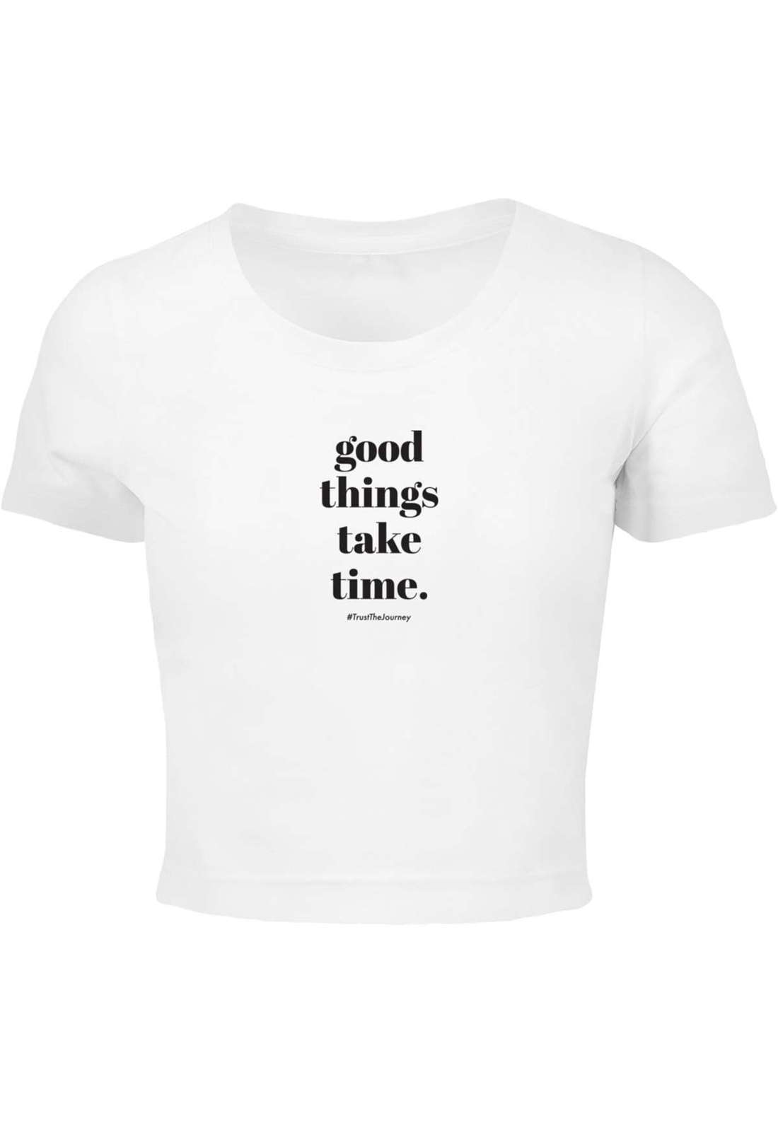 футболка Damen Ladies Good Things Take Time Cropped Tee