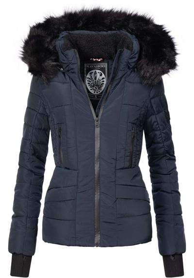 Стеганая куртка с капюшоном, качественная зимняя куртка с элегантным капюшоном из искусственного меха.