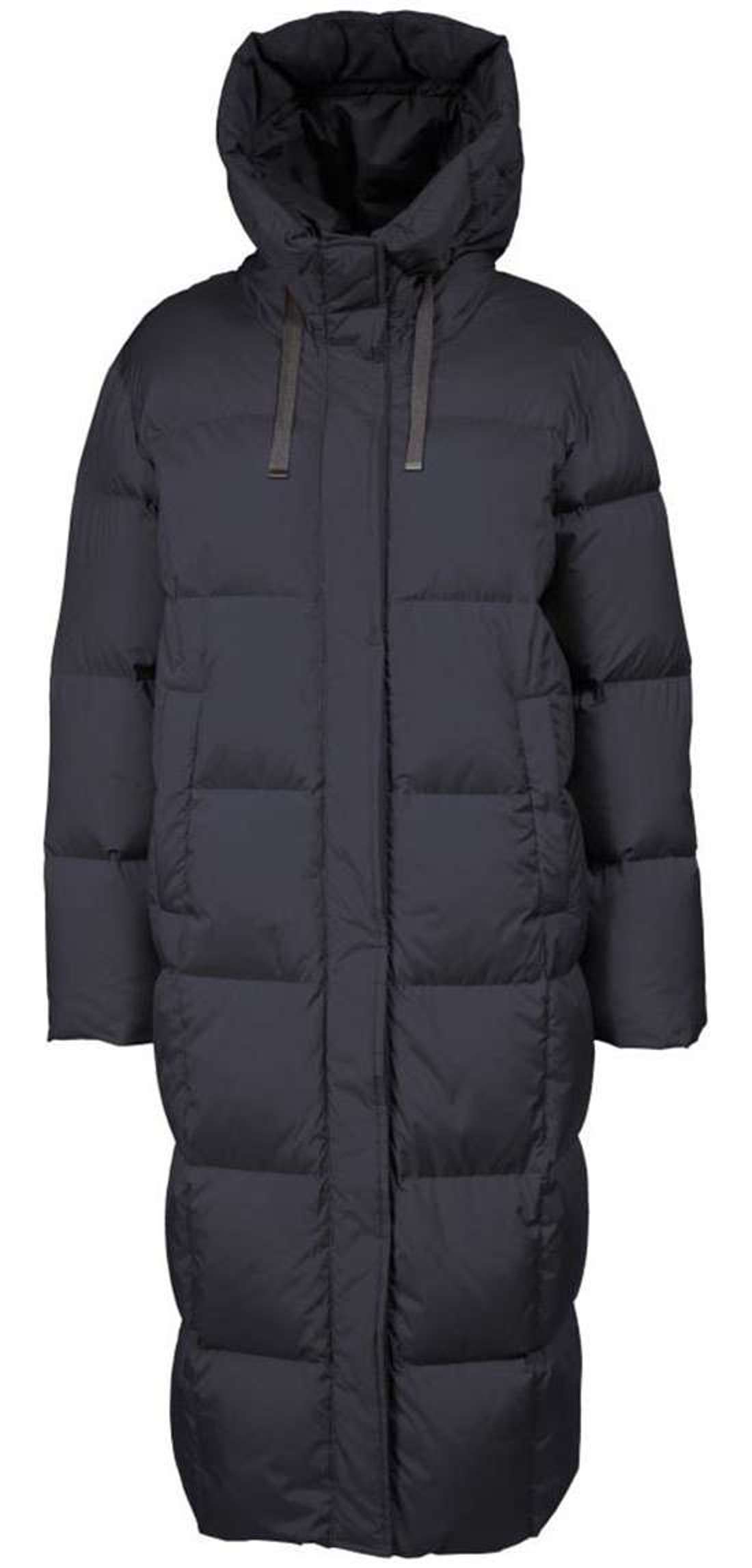 Стеганое пальто с капюшоном