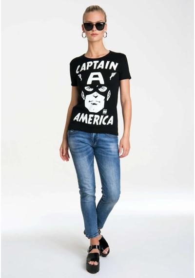 Футболка с лицензионным оригинальным дизайном Captain America – Portrait