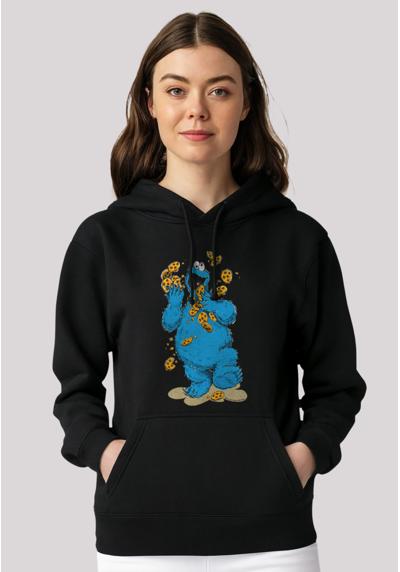 Толстовка с капюшоном Sesamstraße Cookie Monster Cookies Everywere