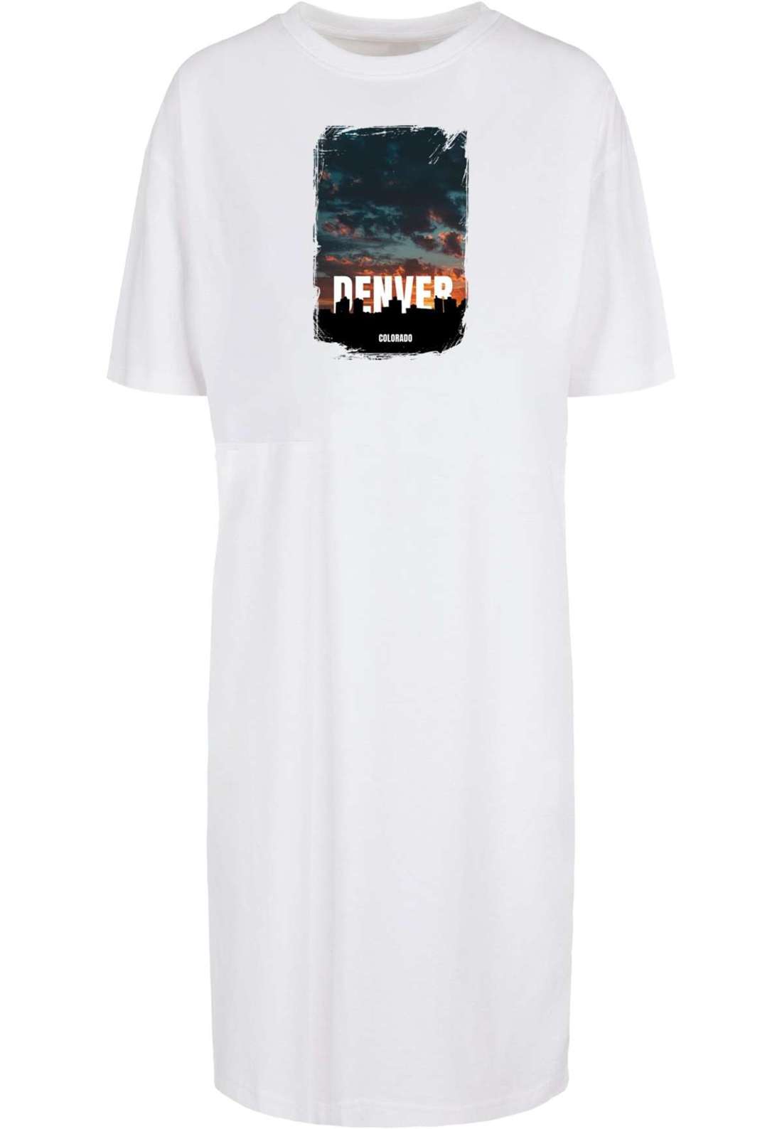 Платье-рубашка Damen Ladies Denver Organic Oversized Slit Tee Dress