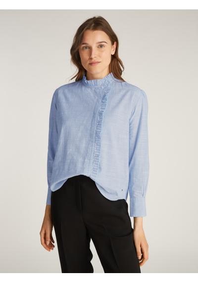 Блузка-рубашка с рюшами COTTON STP RUFFLE RELAXED SHIRT