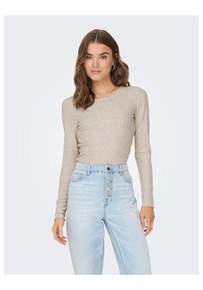 Рубашка с длинным рукавом ONLEMMA L/S O-NECK SHORT TOP NOOS JRS