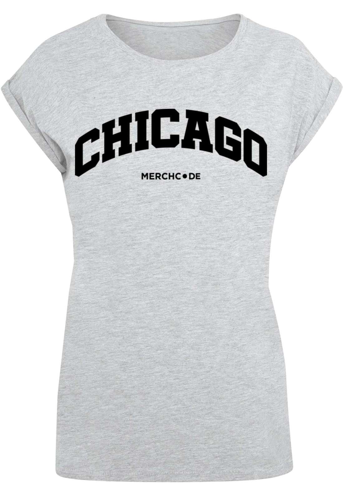 футболка Damen Ladies Chicago Wording - T-Shirt