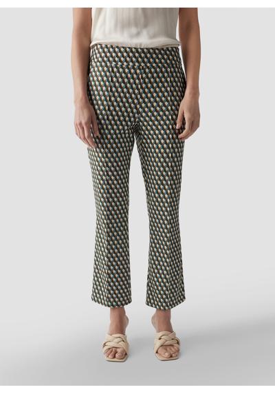Брюки из джерси Elegante geometrisch gemusterte Hose für Damen