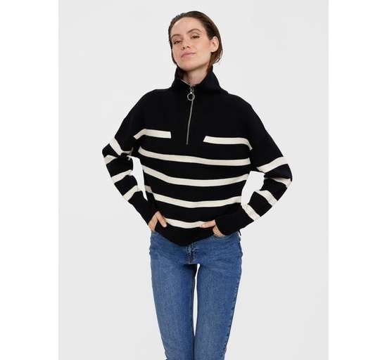 Тройер VMSABA STRIPE LS HIGHNECK BLOUSE GA NOOS