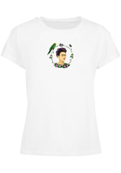 футболка Damen Ladies Frida Kahlo - Botanic frame Box Tee