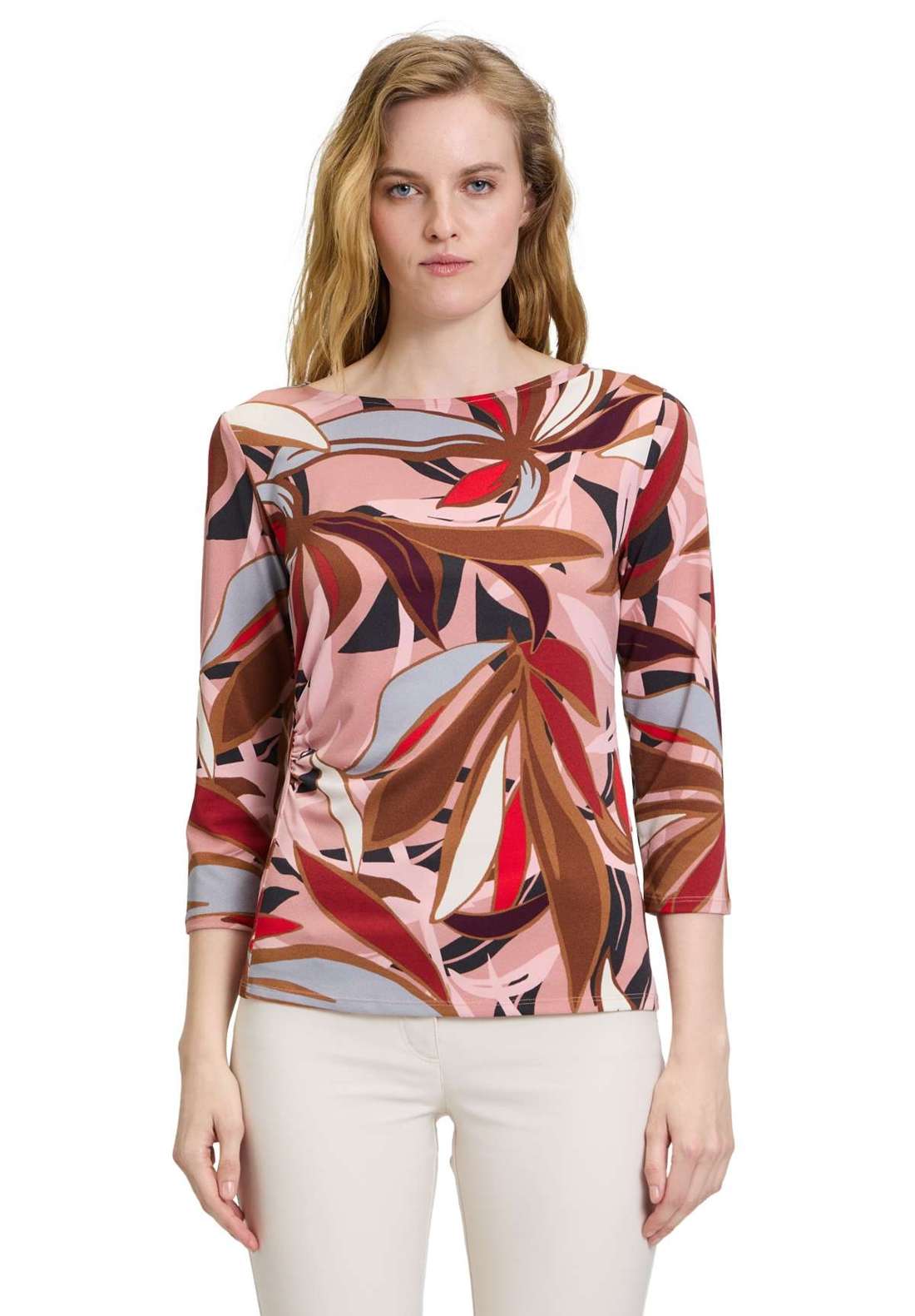 рубашка с рукавом 3/4 Printshirt mit Raffung