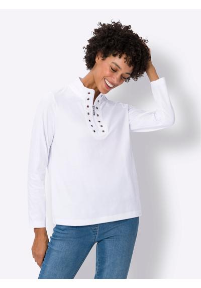 рубашка с воротником стойкой Langarm-Shirt
