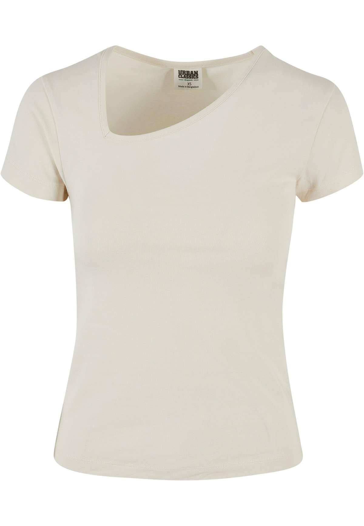 футболка Urban Classics Damen Ladies Organic Asymmetric Neckline Tee