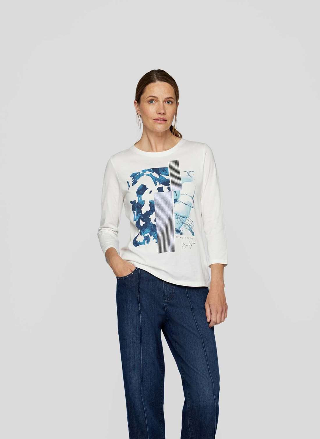 Рубашка с принтом Stilvolles Damenshirt mit modernem Print