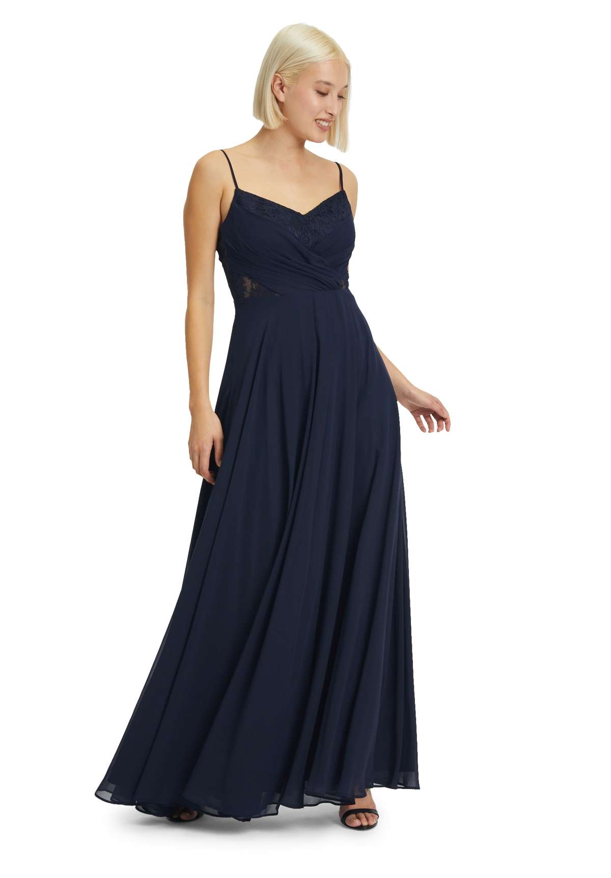 вечернее платье Abendkleid mit Spitze