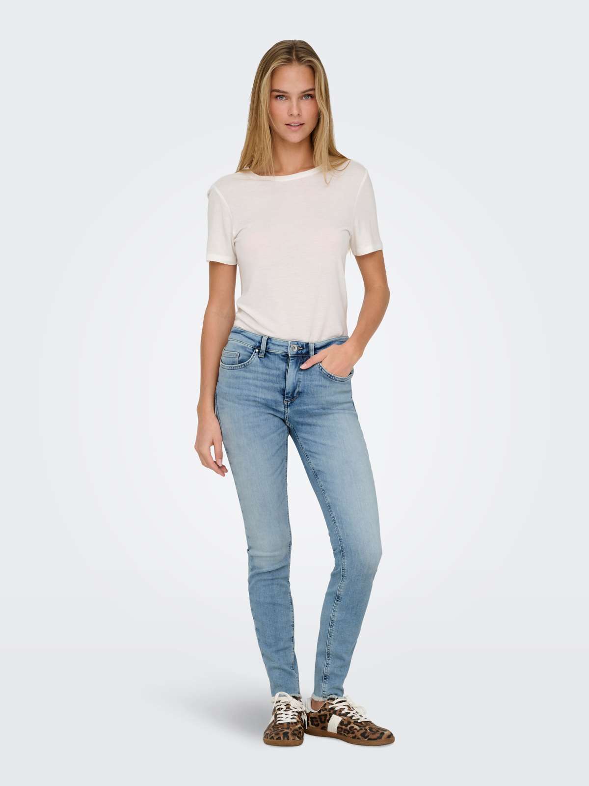 Джинсы скинни ONLBLUSH MID SKIN ANK RW DNM CRO349 NOOS