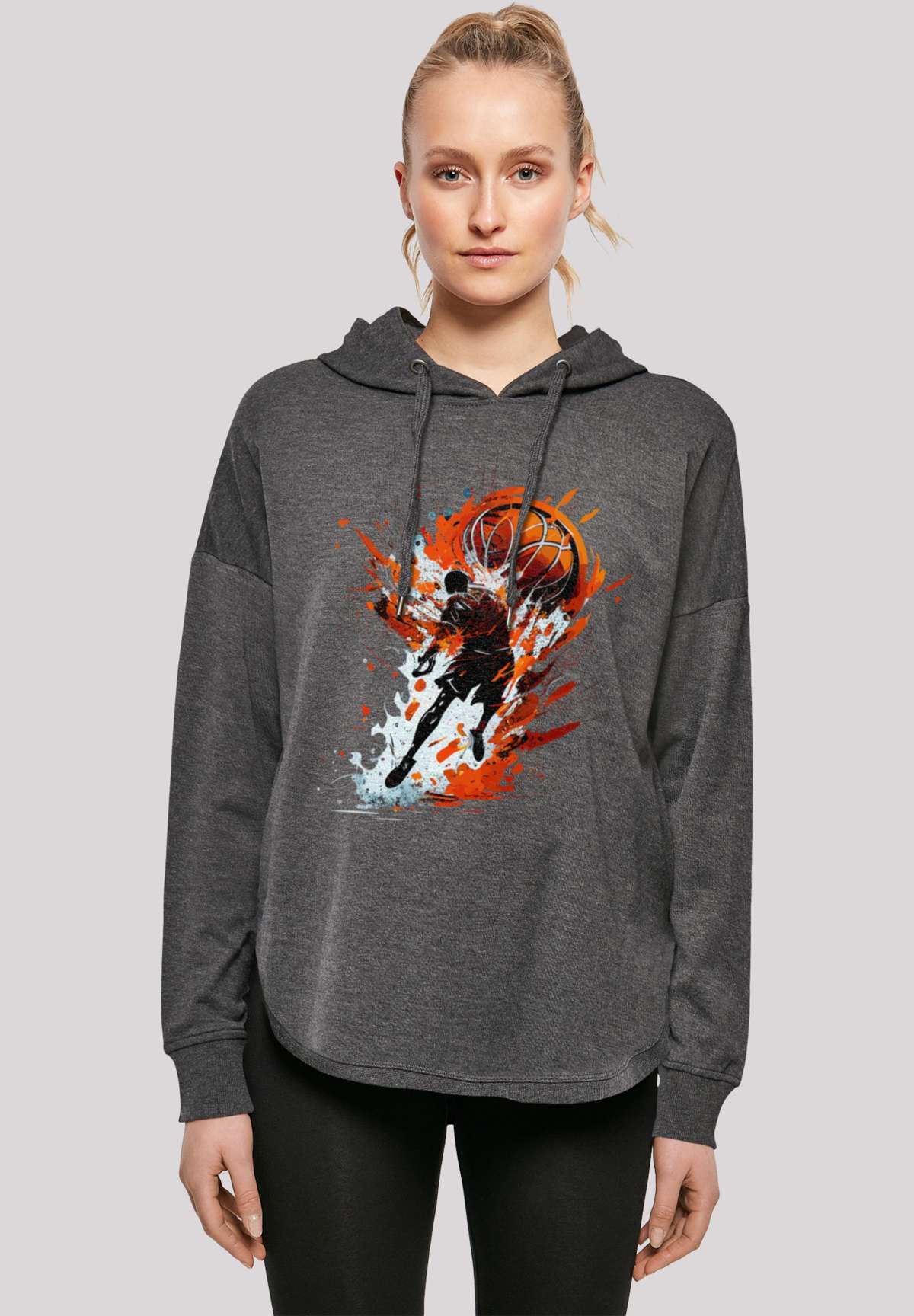 Толстовка с капюшоном Basketball Splash Sport Oversize Hoodie