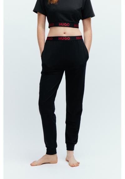 Брюки из джерси с эластичным поясом с логотипом Hugo SPORTY LOGO_PANTS