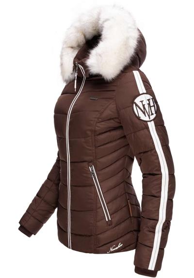 Зимняя куртка с капюшоном, модная стеганая куртка с капюшоном из искусственного меха