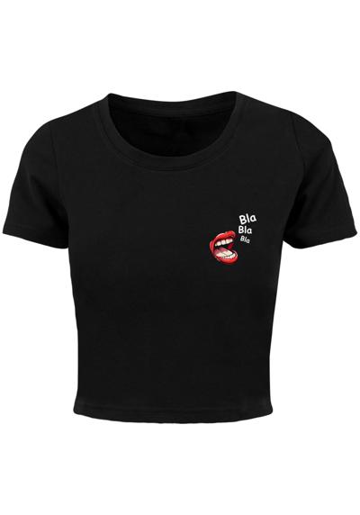 футболка Damen Ladies Bla Bla Bla Comic Cropped Tee