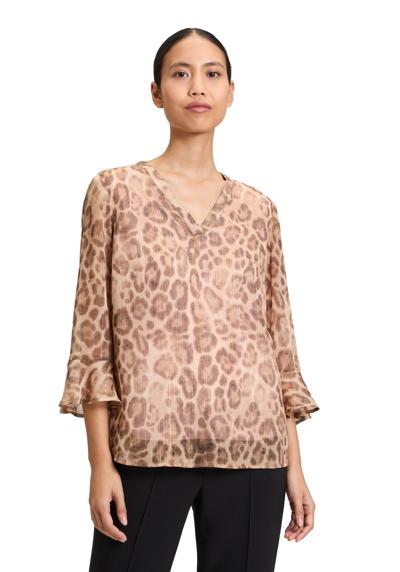 Блузка без шнуровки Casual-Bluse mit Leoprint