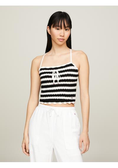 Верх спагетти »TJW CROCHET STRIPE TOP«