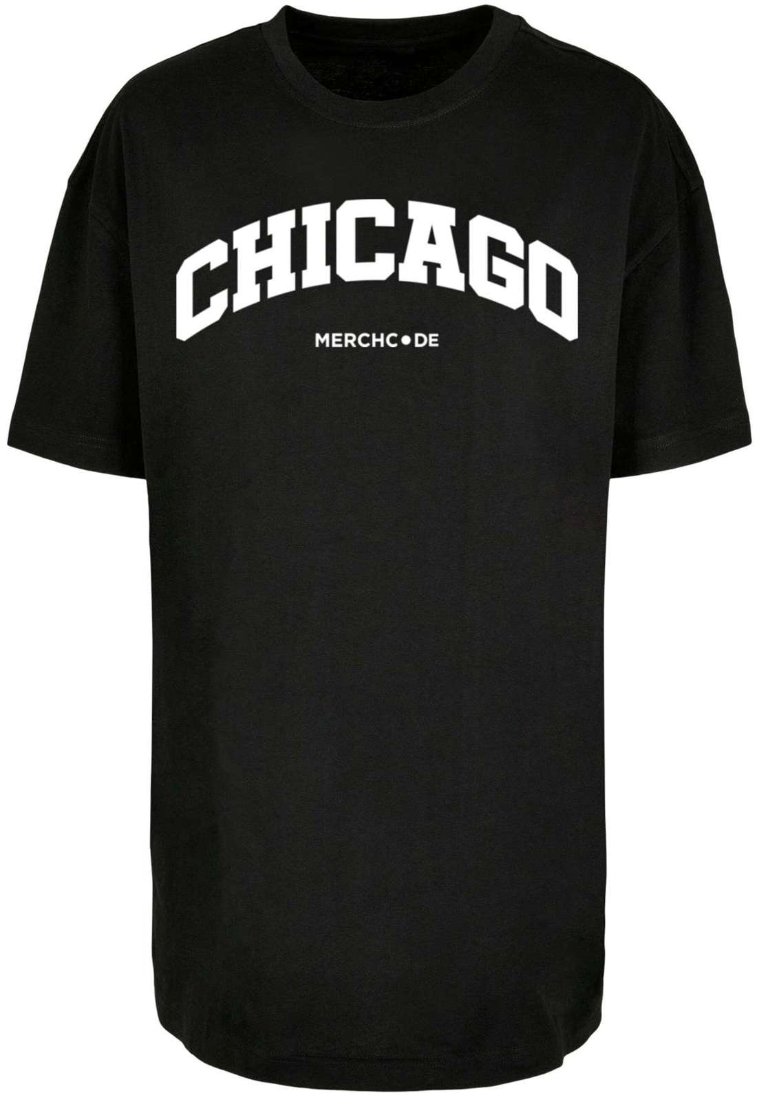 футболка Damen Ladies Chicago Wording - Oversized Boyfriend Tee