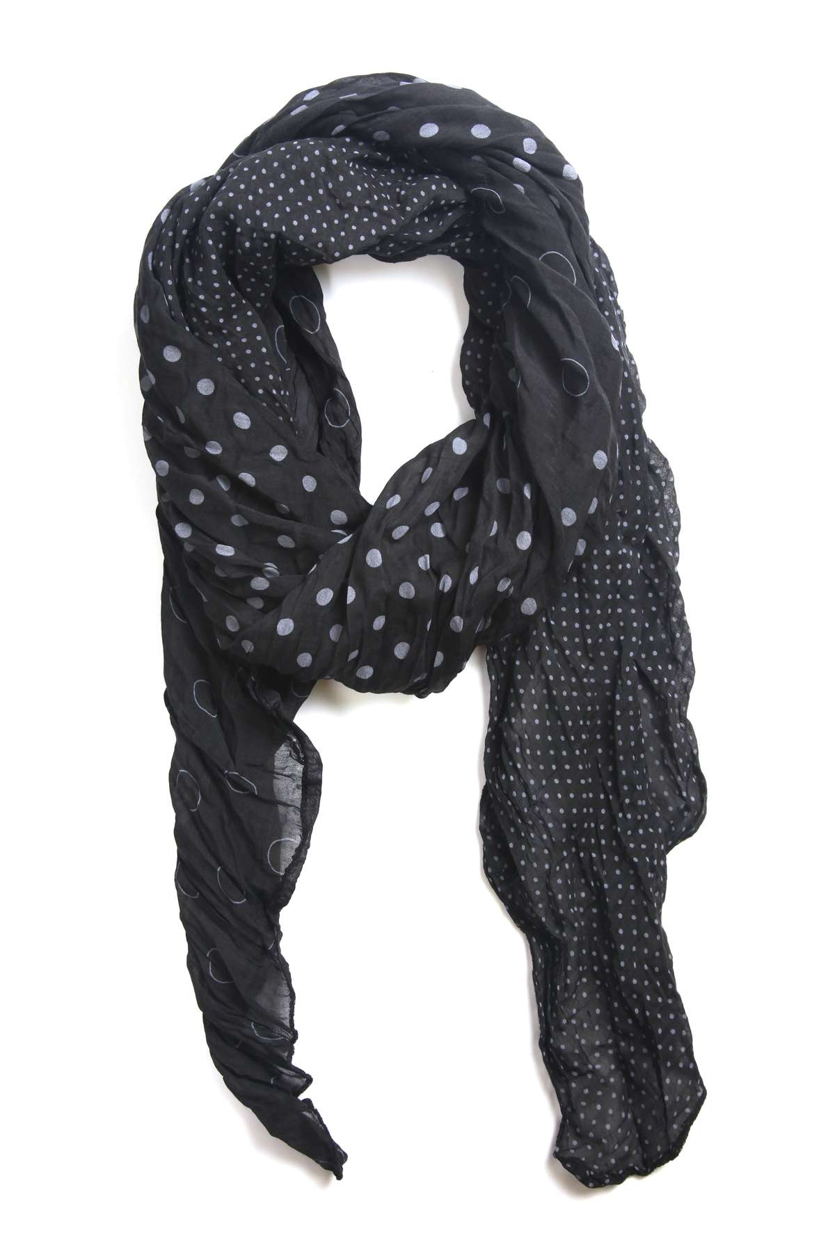 Модный шарф (1 шт.) с красивыми точками разных размеров.