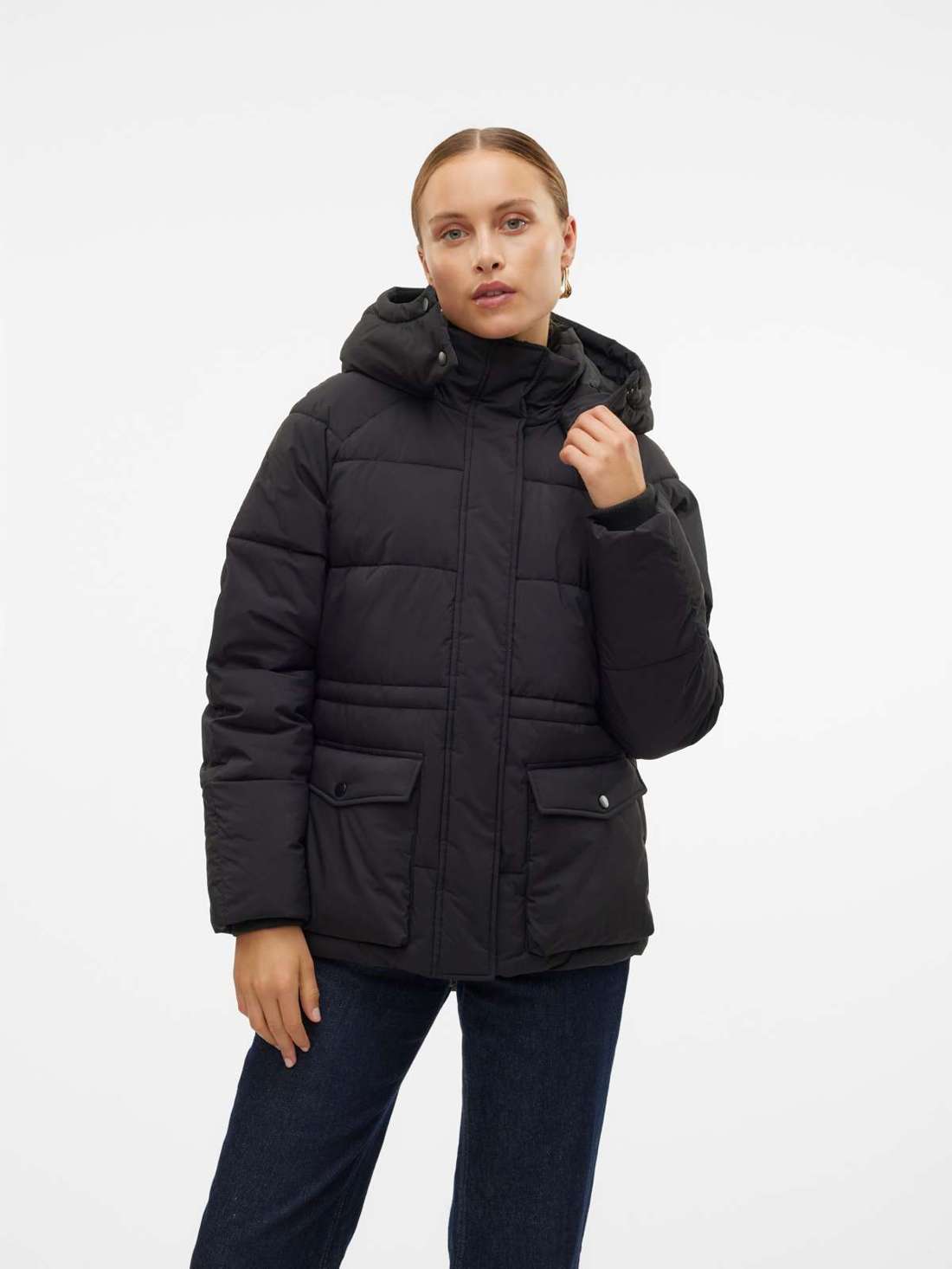 Стеганая куртка с капюшоном VMDIANA JACKET NOOS