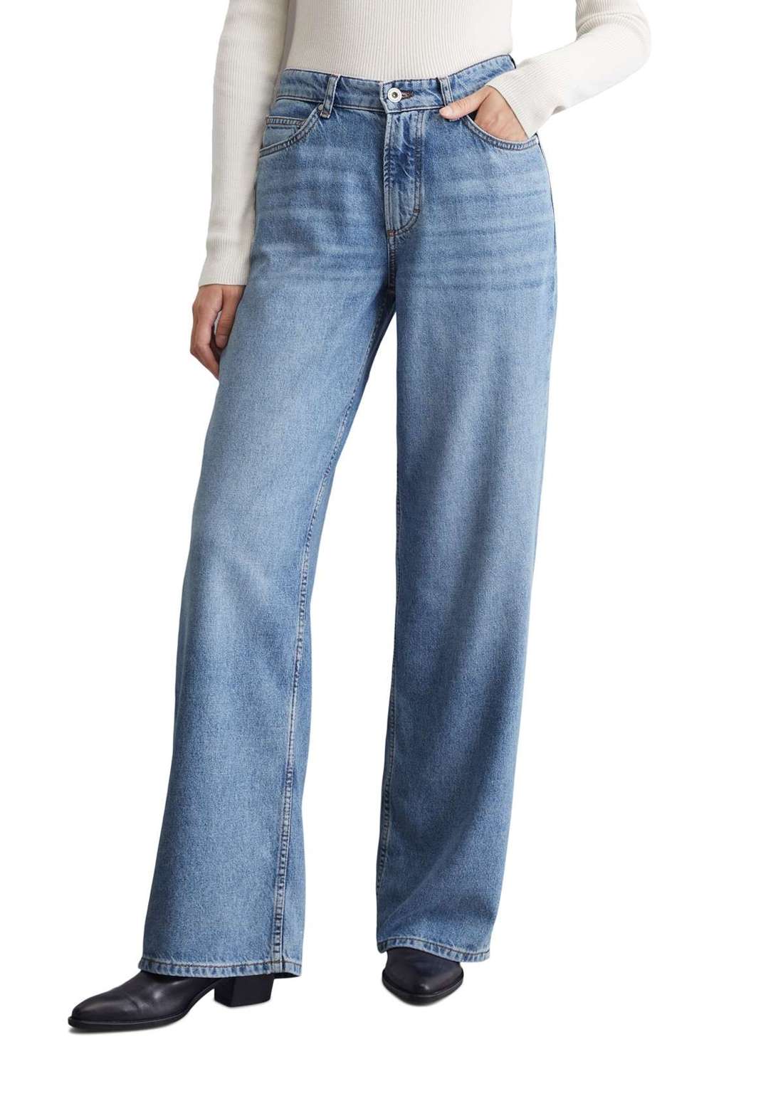 Широкие джинсы aus Lyocell-Organic-Cotton-Mix
