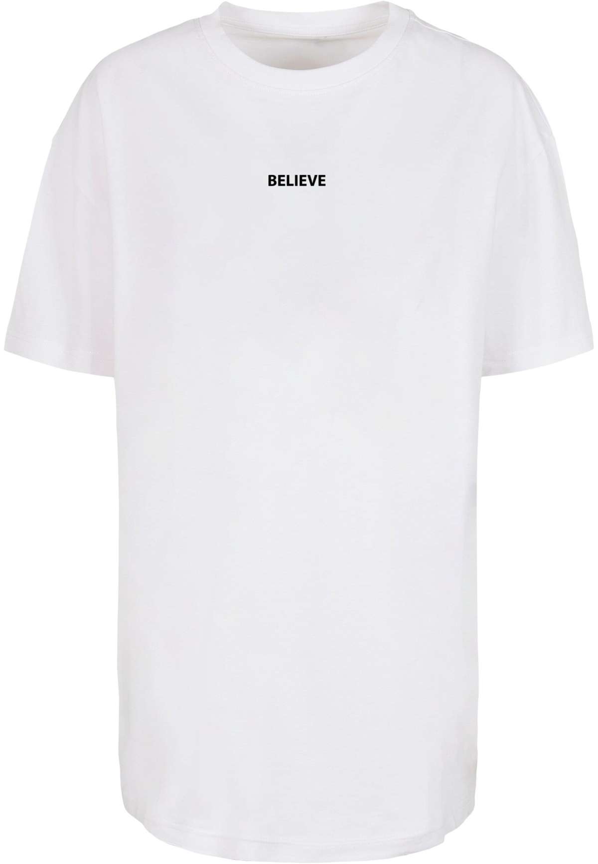 футболка »Damen Ladies Believe Front Oversized Boyfriend Tee«