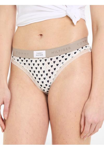Трусики бикини с модным поясом с логотипом. BIKINI PRINT