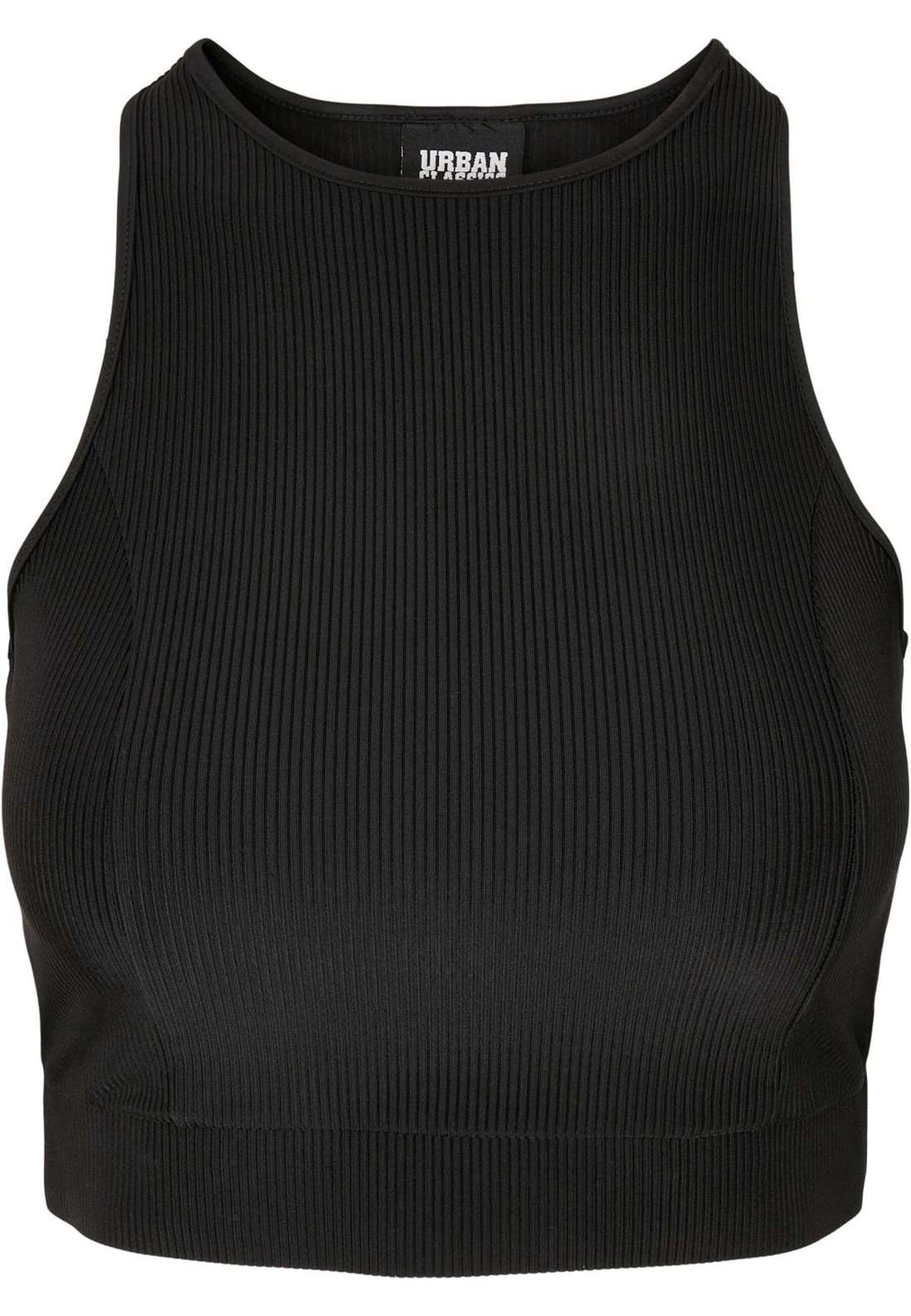 Спортивный бюстгальтер Urban Classics Damen Ladies Cropped Shiny Rib Top