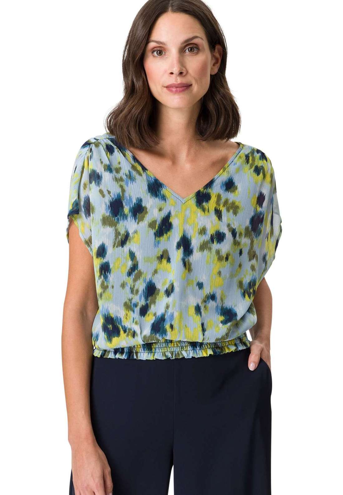 Шифоновая блузка zero Chiffonbluse mit Rückenausschnitt