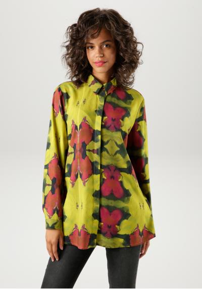 Блузка-рубашка с цветочным принтом батик - каждое изделие уникально - НОВАЯ КОЛЛЕКЦИЯ
