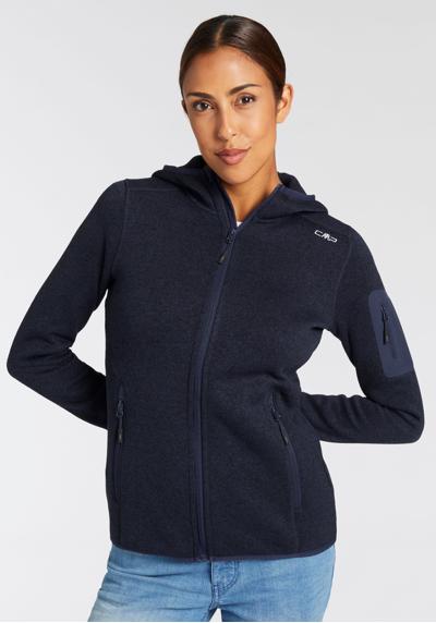 Вязаная флисовая куртка KNITTED MELANGE HOODY WOMAN HOODY
