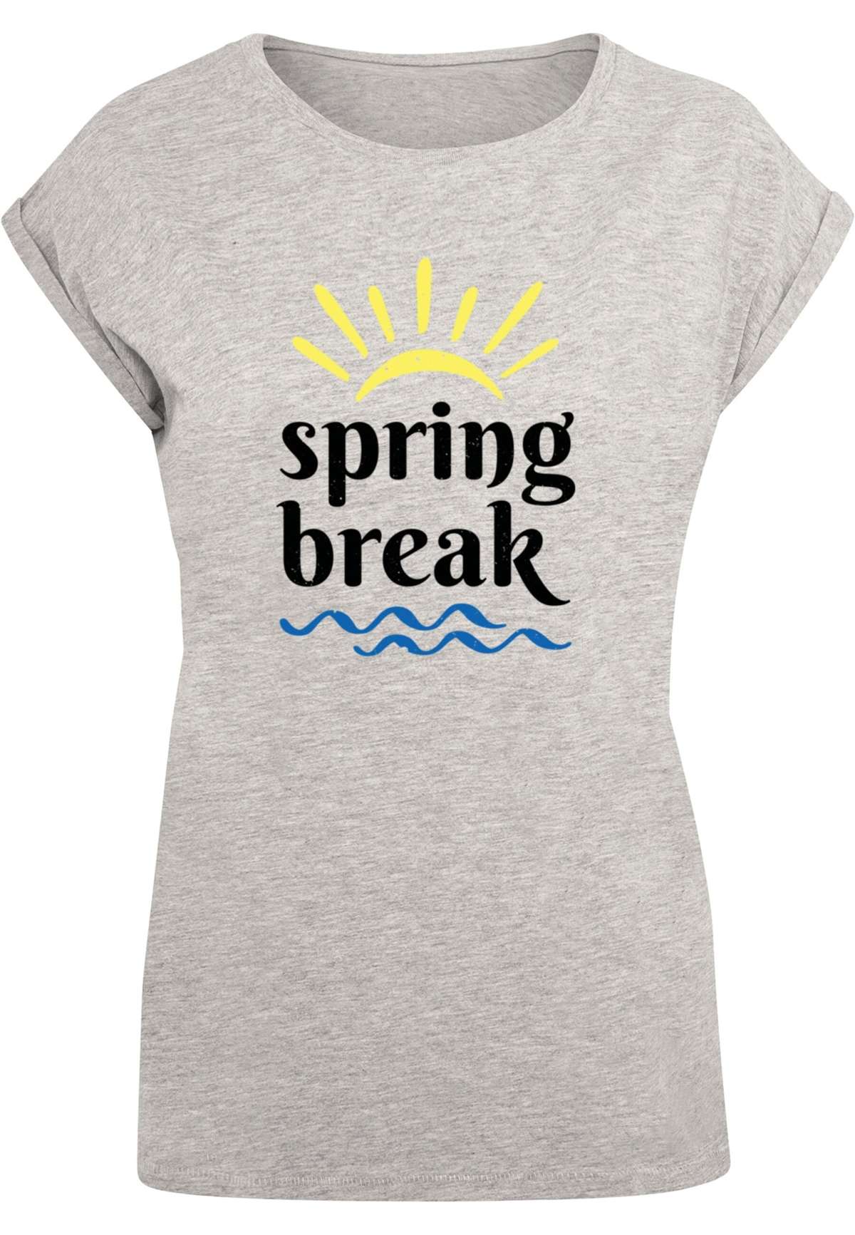 футболка »Damen Ladies Spring break - Extended Shoulder Tee«