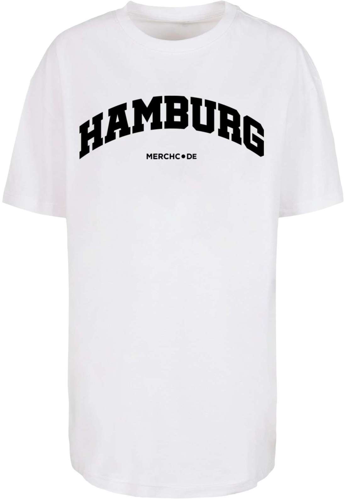 футболка Damen Ladies Hamburg Wording - Oversized Boyfriend Tee