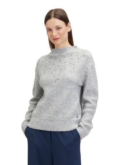 Вязаный свитер Betty & Co Strickpullover mit Perlen