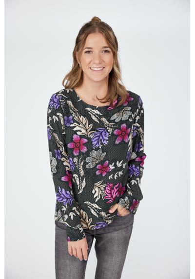 Блуза-слип с цветочным принтом по всей поверхности