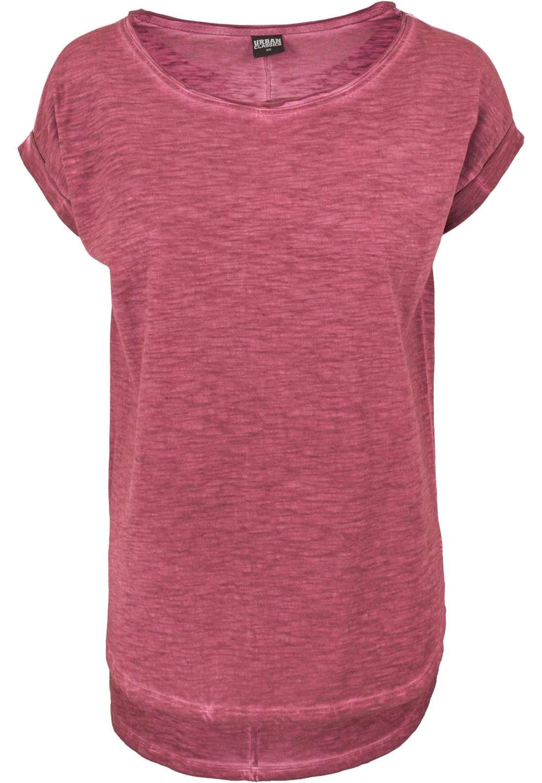 Рубашка с коротким рукавом Urban Classics Damen Ladies Long Back Shaped Spray Dye Tee